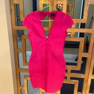 Formal Pink Bandage Tight Dress